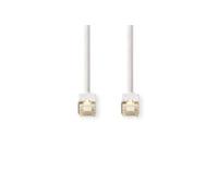 - Câble réseau - RJ-45 (M) pour RJ-45 (M) - 5 m - paire torsadée écrantée (F/UTP) - CAT 6 - moulé, rond - blanc