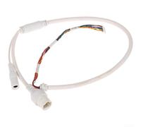 Câble réseau RJ45 10 cœurs de 66,38 cm pour PoE, cordon Ethernet LAN, compatible avec les systèmes de sécurité Hikvision, blanc