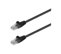 CAT 5e Câble de Liaison, U/UTP, Noir, 0.5m Longueur de Câble