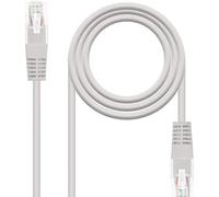 Câble réseau RJ45 Cat.5E UTP AWG24,0,25M Gris NANOCABLE