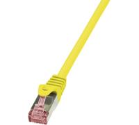 Câble réseau RJ45 CAT 6 S / FTP LogiLink - 2 connecteurs RJ45 - 10 m - Jaune - CQ2097S
