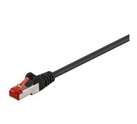 Câble réseau RJ45 Cat. 6 SSTP Noir - 3m - GOOBAY - Paire torsadée - Blindé PiMF