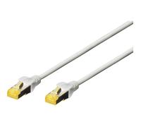 Câble réseau RJ45 CAT 6a S/FTP 5.00m - Digitus - Gris - Connecteur retravaillé - Sans halogène
