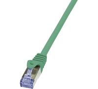 Câble réseau RJ45 CAT 6A S / FTP LogiLink - 2 connecteurs RJ45 - 3 m - Vert - CQ3065S