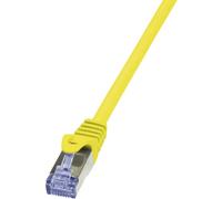 Câble réseau RJ45 CAT 6A S / FTP LogiLink - 2 connecteurs RJ45 - 5 m - Jaune - CQ3077S