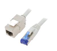 Cable reseau RJ45 male S-FTP 6a gris 20m