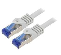 Cable reseau RJ45 male S-FTP Cat.6a gris - 2m