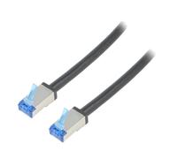 Cable reseau RJ45 male S-FTP Cat 6a noir - 20m