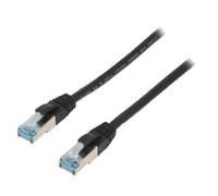 Cable reseau RJ45 male S-FTP Cat 6a noir- 2m