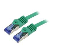 Cable reseau RJ45 male S-FTP Cat 6a vert- 1m