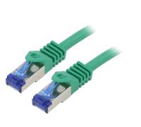 Cable reseau RJ45 male S-FTP Cat 6a vert- 2m
