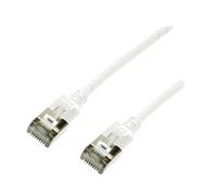 Cable reseau RJ45 male U-FTP Cat.6a blanc - 2m