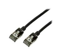 Cable reseau RJ45 male U-FTP Cat 6a noir - 1m