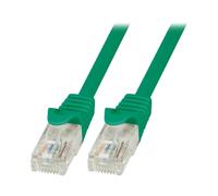 Cable reseau RJ45 male U-UTP Cat.6 vert- 1.5m
