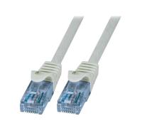 Cable reseau RJ45 male U-UTP Cat 6a gris- 2m