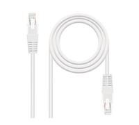 Câble réseau RJ45 UTP Cat6, AWG24, 3 m, blanc, idéal pour des connexions rapides et stables dans les réseaux de données