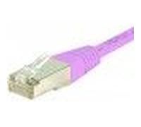 Câble réseau - S/FTP - Categorie Cuivre - norme ANSI/EIA/TIA 568 & ISO/IEC 11801 - 250 MHz - 0,30m - Rose