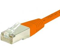 Câble réseau - S/FTP - Categorie Cuivre - norme ANSI/EIA/TIA 568 & ISO/IEC 11801 - 250 MHz - 1m - Orange