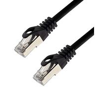 Câble réseau S/FTP PIMF Cat. 7 1,50 m Noir Câble Patch Gigabit Ethernet LAN DSL CAT7