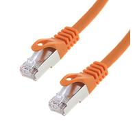 Câble réseau S/FTP PIMF Patch Cable Cat 7; 1 m; Gigabit Ethernet; Seki ' - Orange