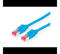 Câble réseau Secomp Cat6 S/FTP (S-STP) 3m Bleu, Connecteurs RJ-45 Mâle, AWG27, Diamètre 5.7mm, Référence 21.08.9244