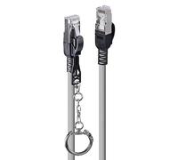 Câble réseau sécurisé Cat.6A S/FTP LSZH, Gris, 0.3m