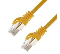 Câble réseau SFTP PIMF Cat. 7 Câble Patch Gigabit Ethernet LAN DSL CAT7 Jaune 10 m
