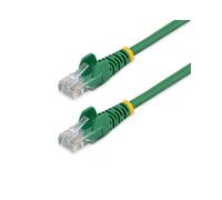 Câble Réseau StarTech.com Cat5e U/UTP Vert 0.5m RJ45 Mâle/Mâle Contacts Or 50µ PoE Fast Ethernet 100Mb/s 350MHz AWG24