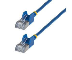 Câble réseau StarTech.com Cat6a U/FTP blindé RJ-45 0,3m bleu contacts plaqués or 10 Gbit/s lot de 10