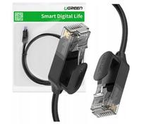 UGREEN Câble Ethernet Cat 6A en cuivre pur OD2.8 10 m Noir