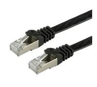 Câble Réseau VALUE 21.99.0831 Cat6a F/UTP (FTP) 1m Noir Connecteurs RJ-45 Mâle-Mâle LSZH Impédance 100 Ohm