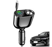 Câble rétractable : câble de charge multiple 3 en 1, charge rapide USB-C et robuste | Design compact avec technologie anti-enchevêtrement pour l'organisation du bureau de voyage