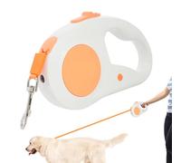 Câble rétractable pour chien - Corde de promenade rétractable pour chien, ruban de tracteur télescopique, ruban de tracteur extensible de 5 m avec lumière LED, rubans pour tracteurs pour l'aventure