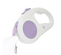 Câble rétractable pour chien - Ruban adhésif extensible de 5 m avec lumière LED, ruban adhésif pour chien de tracteur | Pour l'aventure en plein air, le parc, l'entraînement, la plage, le camping, la