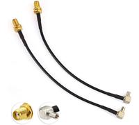 Câble RG174 Antenne 4G LTE Rallonge Adaptateur SMA à TS9 À Angle Droit Fiche Pigtail Câble 15 cm 2 pièces pour Netgear AC785 Hsdpa Huawei 2G 3G 4G LTE Antenne UMTS Mobile À Haut Débit