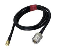 Câble RG58 N Jack Femelle vers connecteur Jack mâle RP, Cavalier Coaxial à sertir, Queue de Cochon Droite, 6 Pouces ~ 20M(5M)