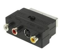 Câble rgb scart mâle à s vidéo et 3 adaptateur audio rca
