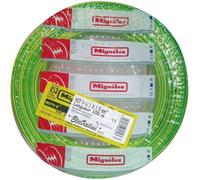 Câble rigide HO7VU - ELECTRALINE - 1x1.5 mm² - Longueur 100 m - Jaune et vert - Monoconducteur