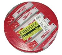 Câble rigide HO7VU - ELECTRALINE - 1x2.5 mm² - Longueur 100 m - Couleur rouge - Monoconducteur