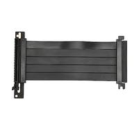 Câble Riser Extender PCIE 4.0, Câble Riser GPU Haute Vitesse blindé Noir 16x avec Port PCI Express, Adaptateur à 90 Degrés (50cm)