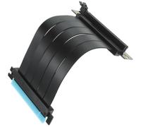 Câble Riser Pci-e 3.0 16x Noir, Rallonge Cuivre pour Carte GPU | Tresse Tpe, Isolation Pe, Structure Six Fils, Blindage Renforcé, pour Boîtiers Serrés et Montage PC