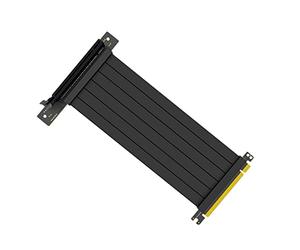 Câble Riser Pci-e 3.0 16x pour Carte Graphique, 50cm | Nappe D’extension Noire en Cuivre, Résistante à L’usure, Pliable, Limite le Desserrage