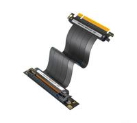 Câble riser pcie 4.0 16 x 20 cm blindé à 180 degrés pour pcie | 64 Gbps pour atténuation zéro, broches plaquées or, noyau en cuivre pur, intégrité du signal, données élevées