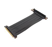 Câble Riser PCIe 4.0, Port D'extension de Carte D'extension Flex PCI-E 4.0 X16 à 90 Degrés, Câble D'extension de Carte Graphique PCIe 4.0 X16, Adaptateur de Câble de Carte (Noir)