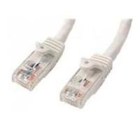 StarTech.com Câble réseau Cat6 Gigabit UTP sans crochet de 15m - Cordon Ethernet RJ45 anti-accroc - M/M - Blanc