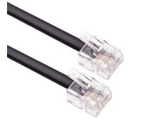 Câble Rj11 10 M, Rallonge Adsl, Cordon Téléphonique, Connecteur Internet Bt Haut Débit, Mâle Vers Mâle, Routeur Et Modem Vers Prise Téléphonique Rj11, Microfiltre (Noir)[CAB9160597]