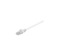 Goobay 68508 CAT 5e Câble de Liaison, U/UTP, Blanc, 5m Longueur de Câble