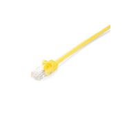 câble rj45 cat5e non blindé (utp) rj45 mâle vers rj45 mâle, jaune 1m 3.3ft noir