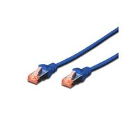 Câble Rj45 droit cat6 blindé 0.25m Bleu Connectland