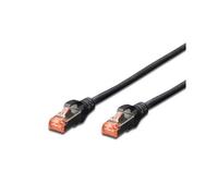 Câble Rj45 droit cat6 blindé 0.25m Noir Connectland